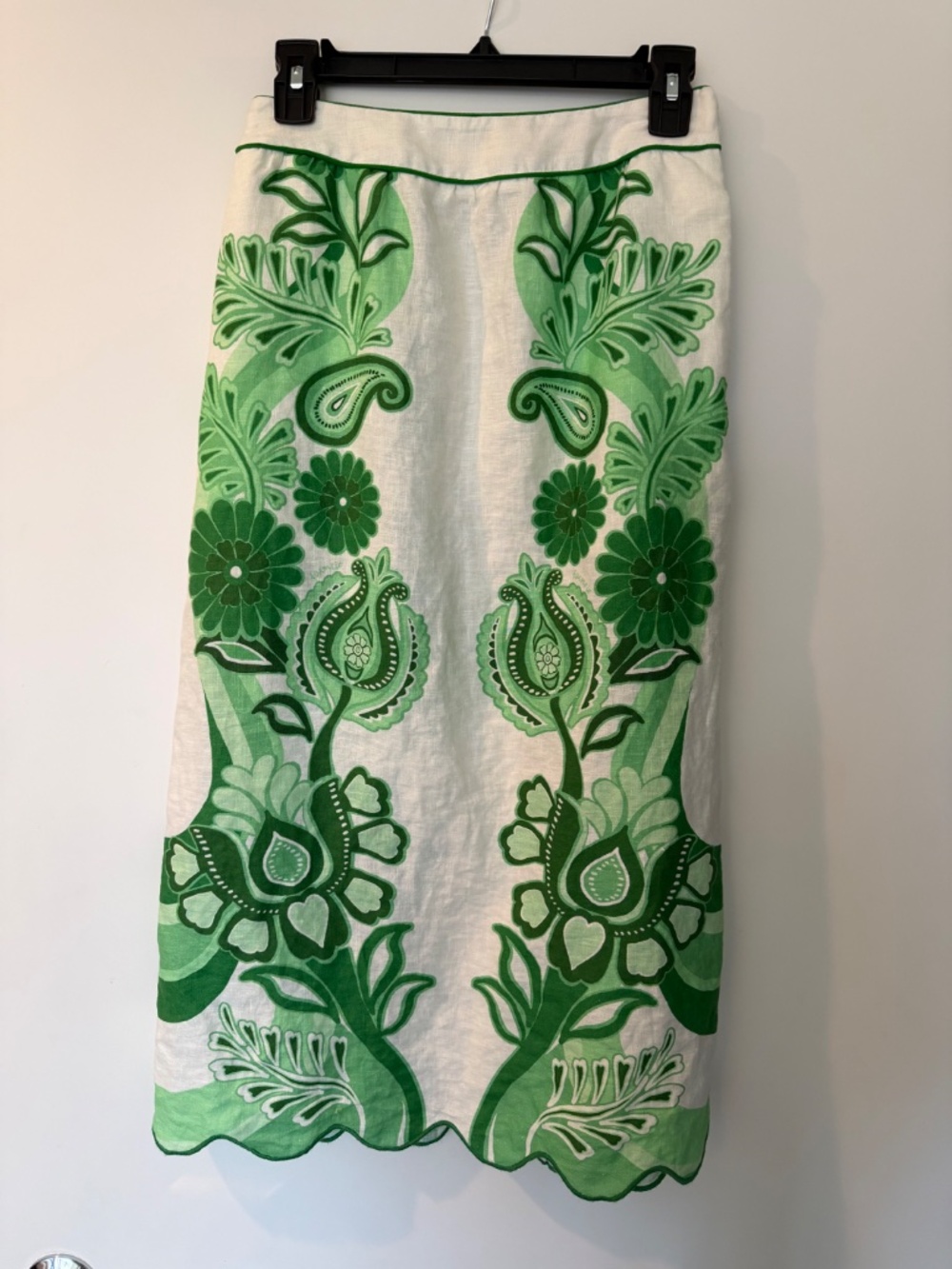 Farm Rio Festival Green Midi Skirt & Blouse - Picture 6 of 16